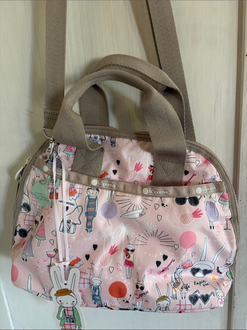 New w/partial tag Lesportsac fifi lapin xxx bunny Shoulder Bag